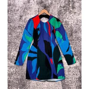 Anthropologie Colorful Abstract Mini Dress